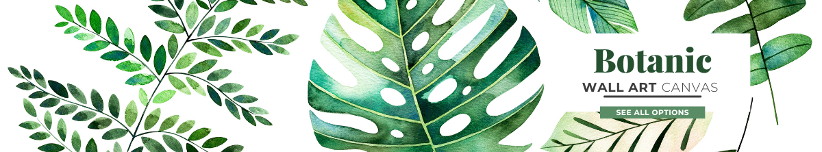 Botanic Wall Art Canvas