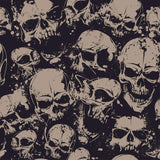 Black and Tan Skulls Teens Peel and Stick Removable Wallpaper 4895