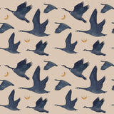 Blue Birds Peel and Stick Removable Wallpaper 2286