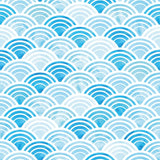 Blue and White Circles Geometric Peel and Stick Removable Wallpaper 8855