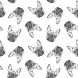 Black and White Dog Peel and Stick Removable Wallpaper 3380