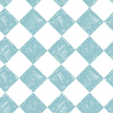 Blue and White Checkers Geometric Peel and Stick Removable Wallpaper 360a