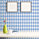 Blue and White Textured Peel and Stick Removable Wallpaper 1164