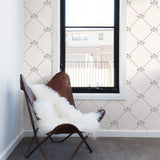 Black Geometric Nautical Peel and Stick Removable Wallpaper 1101