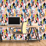 White Horse Animal Peel and Stick Removable Wallpaper 1267