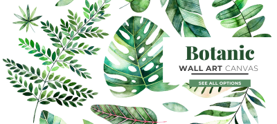 Botanic Wall Art Canvas