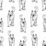 Black and White Dog Peel and Stick Removable Wallpaper 9234
