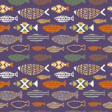 Purple Fish Peel and Stick Removable Wallpaper 6882
