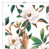 Green Flower Peel and Stick Removable Wallpaper 6204