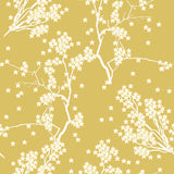 Yellow Flower Peel and Stick Removable Wallpaper 1001