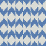 Blue Ikat Geometric Peel and Stick Removable Wallpaper 5475