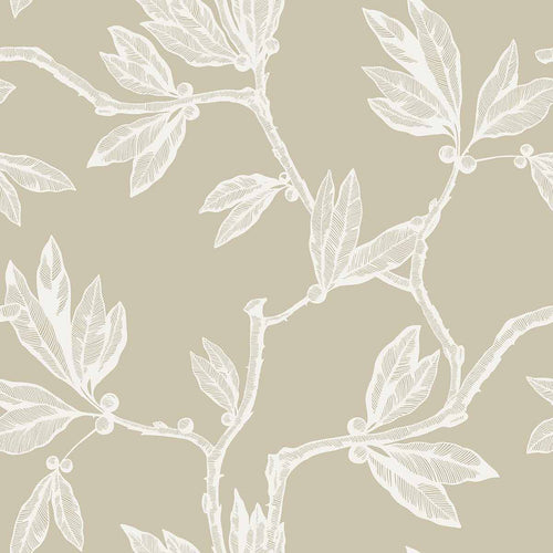 Grey Leaf Peel and Stick Removable Wallpaper 3075