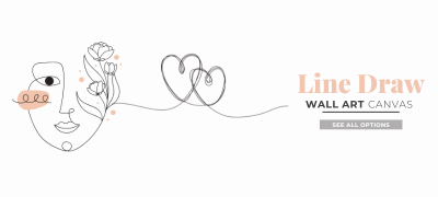 Linedraw Wall Art Canvas