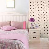 Tan and Black Geometric Teens Peel and Stick Removable Wallpaper 7351
