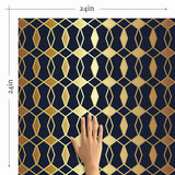 Blue Trellis Peel and Stick Removable Wallpaper 6651