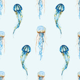 Blue and Orange Nautical Peel and Stick Removable Wallpaper 2958