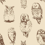 Brown and Tan Bird Animal Peel and Stick Removable Wallpaper 8422