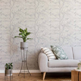 Beige Birds Peel and Stick Removable Wallpaper 7290