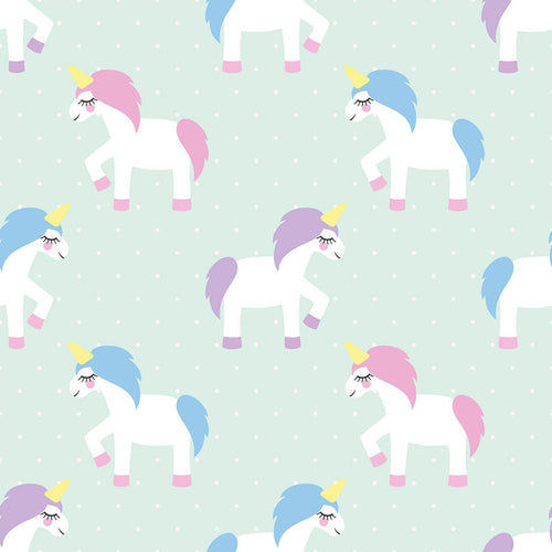 Neon Blue and Purple Fantasy Baby Peel and Stick Removable Wallpaper 1454