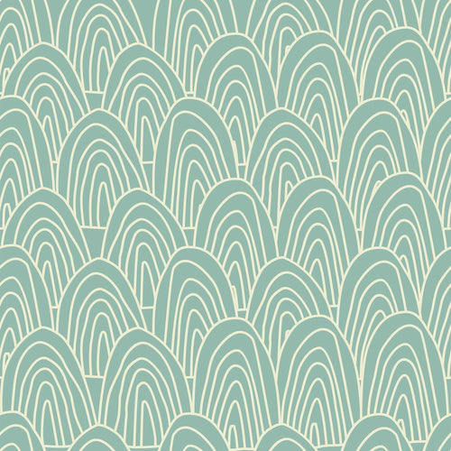 Gray and Green Seamless Basic Peel and Stick Removable Wallpaper 8446