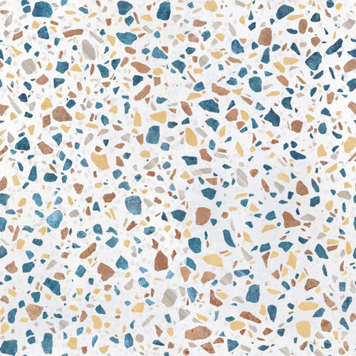 Orange Terrazzo Basic Peel and Stick Removable Wallpaper 6530