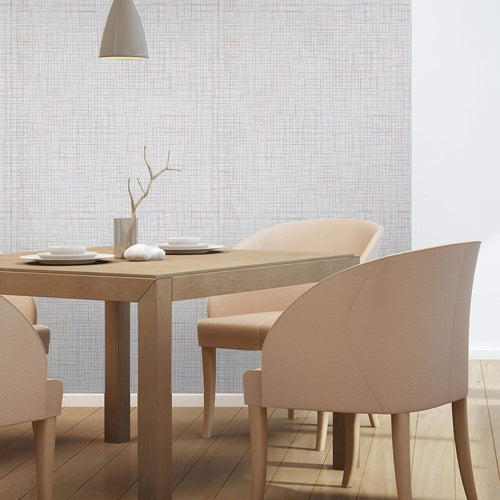 White Geometric Basic Peel and Stick Removable Wallpaper 5015