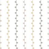 Beige and White Stripe Baby Peel and Stick Removable Wallpaper 7355