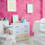 Pink Royalty Children Peel and Stick Removable Wallpaper 9469