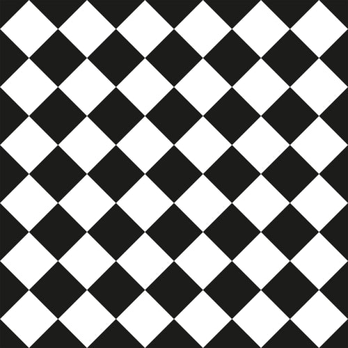 Black and White Checkered Peel and Stick Removable Wallpaper 2326