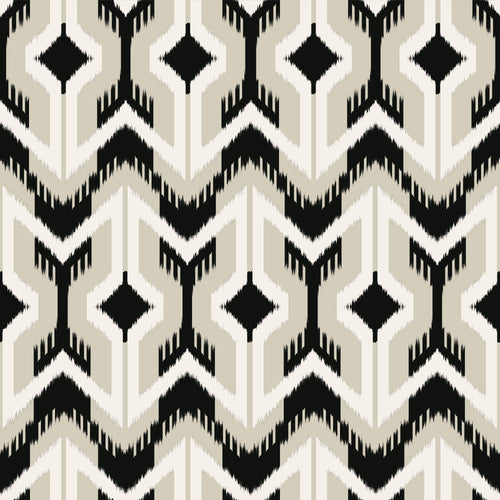 Black and White Contemporary Geometric Peel and Stick Removable Wallpaper 2338