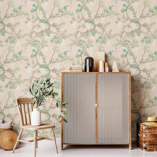 Green Leaves Peel and Stick Removable Wallpaper 2872