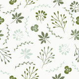 Green Botanical Floral Peel and Stick Removable Wallpaper 4920