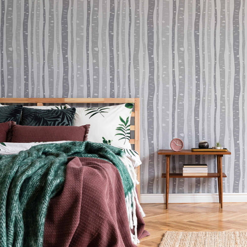 Grey Branches Peel and Stick Removable Wallpaper 8915