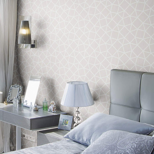 Tan Triangles Geometric Peel and Stick Removable Wallpaper 9183