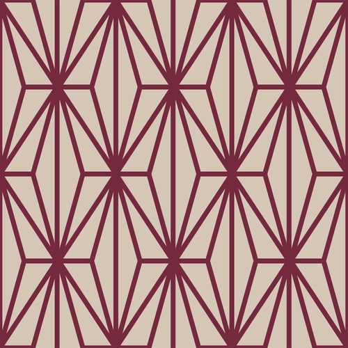 Violet and Beige Diamond Geometric Peel and Stick Removable Wallpaper 185a