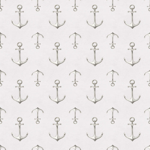 Grey Illustration Nautical Peel and Stick Removable Wallpaper 8599
