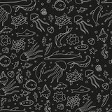 White Fish Nautical Peel and Stick Removable Wallpaper 3757