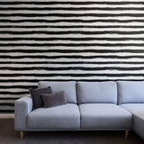 Black and White Horizontal Peel and Stick Removable Wallpaper 0812