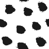 Black and White Dotted Teens Peel and Stick Removable Wallpaper 9339
