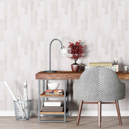 Grey Wood Peel and Stick Removable Wallpaper 6838