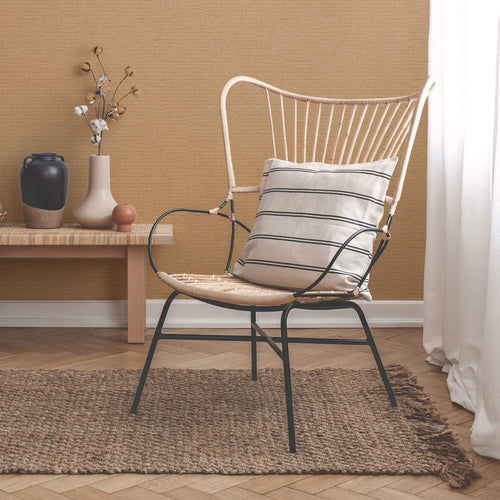 Brown and Beige Grasscloth Texture Peel and Stick Removable Wallpaper 3373