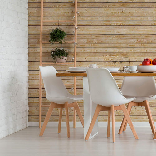 Brown Shiplap Textured Peel and Stick Removable Wallpaper 365a