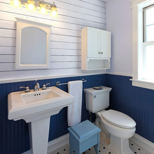 White Shiplap Textured Peel and Stick Removable Wallpaper 365c