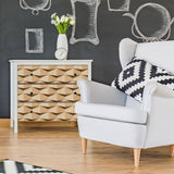 Brown Faux Wood Texture Peel and Stick Removable Wallpaper 6913