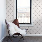 White Geometric Themed Peel and Stick Removable Wallpaper 7289