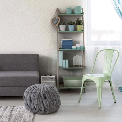 Beige and White Weave Peel and Stick Removable Wallpaper