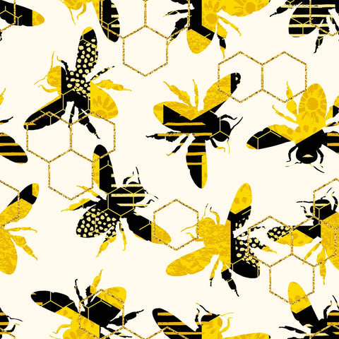 Black and Gold Animal Peel and Stick Removable Wallpaper