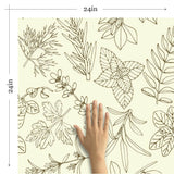 Beige and Blue Tile Tile Adhesive Peel and Stick Removable Wallpaper