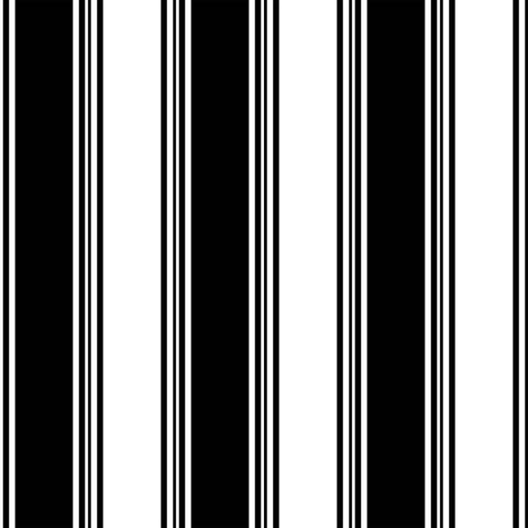Black Striped Peel and Stick Removable Wallpaper