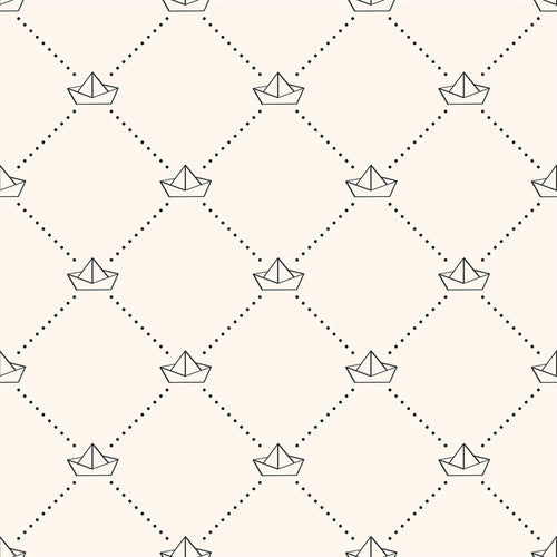Black Geometric Nautical Peel and Stick Removable Wallpaper